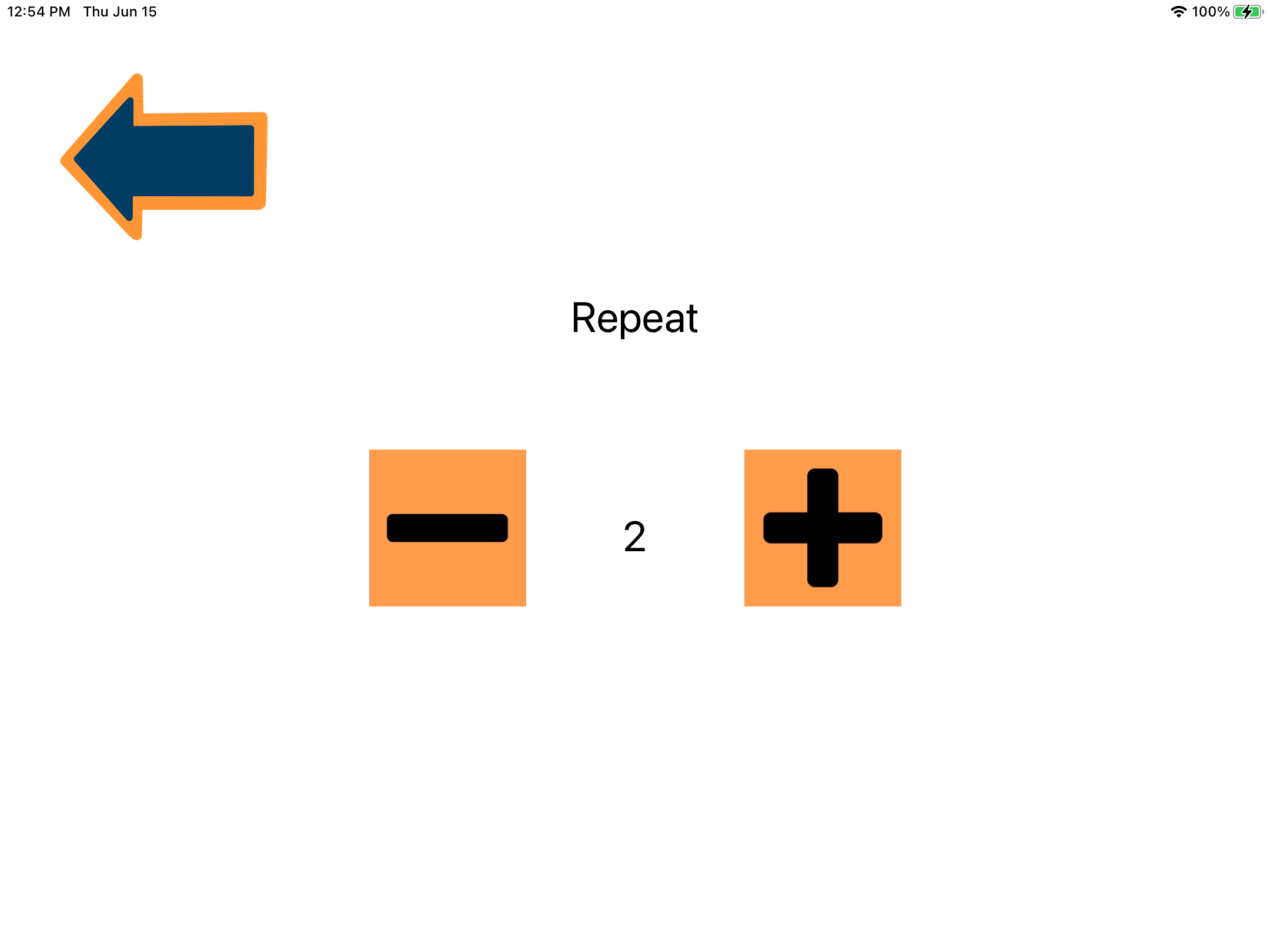 Repeat modifier 